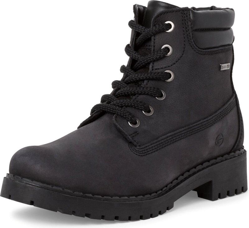 Tamaris - Enkellaarsje - Zwart - Waterafstotend - Casual Urban Look