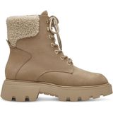 Tamaris DAMES Enkellaarzen, Vrouwen Combat Laarzen,laarzen,halve laarzen,veterlaarzen,winterlaarzen,winterschoenen,warm,gevoerd,CAMEL,37 EU