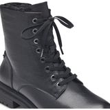 Tamaris - Lace-up Enkellaarsjes - Zwart - Leer