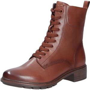 Tamaris Biker Boots voor dames, enkellaarzen, Touch-it-voetbed, Cognac Leather, 37 EU