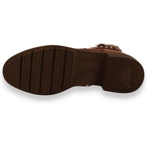 Tamaris - Enkellaarsje 1-25052-41 - Zwart - Leder/Synthetisch - Blokhak