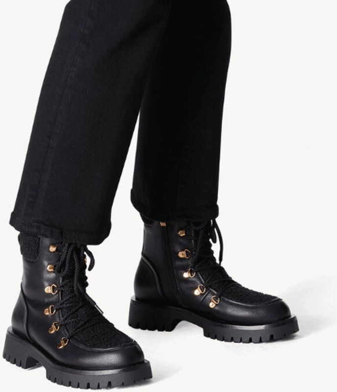 Tamaris - Gesloten Booties - Zwart - Textiel