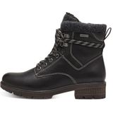 Tamaris DAMES Enkellaarzen, Vrouwen Combat Laarzen,DUOtex,TOUCHit,waterafstotend,halve laarzen,winterlaarzen,winterschoenen,warm,BLACK,38 EU