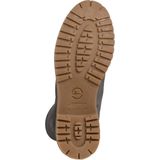 Veterboots - Effen - Leer - Blokhak - Warm Gevoerd