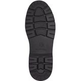 Tamaris - Veter-enkellaarsjes - Zwart - Leer - Uitneembaar Voetbed