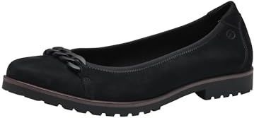 Tamaris Dames ballerina 1-22125-42 001, maat: 37 EU, zwart.