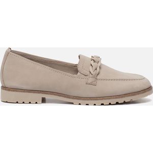 Tamaris Instappers taupe Leer - Dames - Maat 40