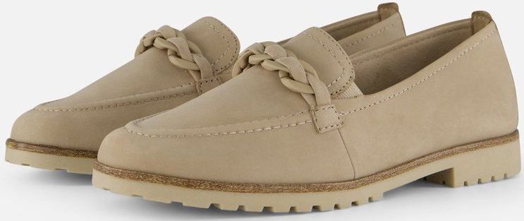 Tamaris - Instappers - Taupe - Leer - Comfortabele Binnenzool