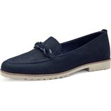 Tamaris - Dames Loafer - Suède - Wit - Comfortabel Voetbed