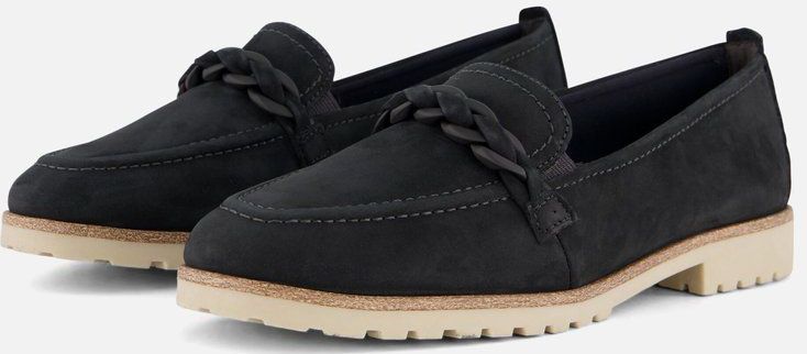 Tamaris - Dames Loafer - Suède - Wit - Comfortabel Voetbed