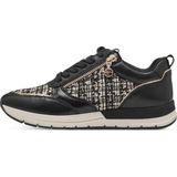 Tamaris - Essentials - Sneakers - Zwart - Veters en Ritssluiting