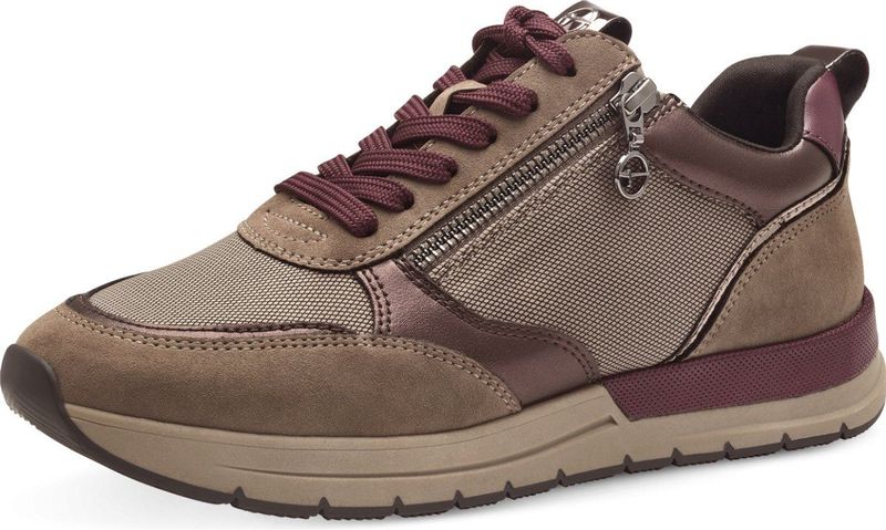 Tamaris lage damessneaker 1 23732301 dames veganistisch M2373241 bruin