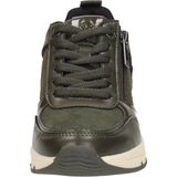 Imitatieleer - Effen Sneakers - Versterkte Hak - Middelhoge Sleehak