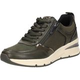 Imitatieleer - Effen Sneakers - Versterkte Hak - Middelhoge Sleehak