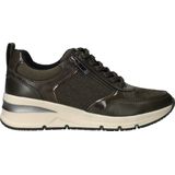 Imitatieleer - Effen Sneakers - Versterkte Hak - Middelhoge Sleehak