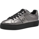 Tamaris Sneaker 1-23724-915 Dames Lage Damesschoen M2372442 Pewter Metallic