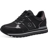 Tamaris Da.-Schnürer für Damen, schwarz, Gr. 39 EU