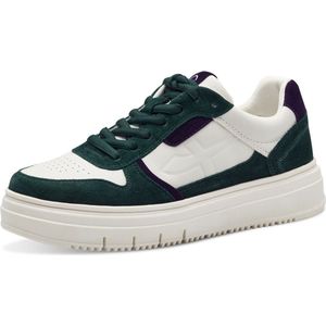 Tamaris - Damessneakers - Groen - Leer - Slip-on Sluiting