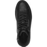 Tamaris - High Top Sneakers - Zwart - Leer - Slip-on Sluiting