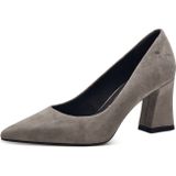 Tamaris - Pumps - Grijs - Suède Look - Leer en Synthetisch Materiaal