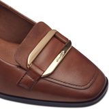 Skechers - Garza-Gervin - Instappers - Cognac - Leer/Synthetisch - Wide Fit