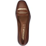 Skechers - Garza-Gervin - Instappers - Cognac - Leer/Synthetisch - Wide Fit