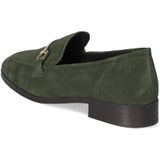 Tamaris - Instaploafers - Groen - Leer - Zachte Binnenzool