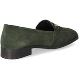 Tamaris - Instaploafers - Groen - Leer - Zachte Binnenzool