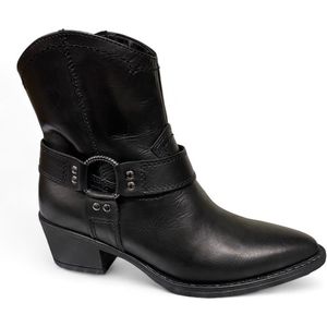 Tamaris 1-25705-Black Leather-western laars-city western tamaris