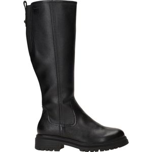 Tamaris - Lange Schacht Laarzen - Zwart - Leer - Touch-It Technologie