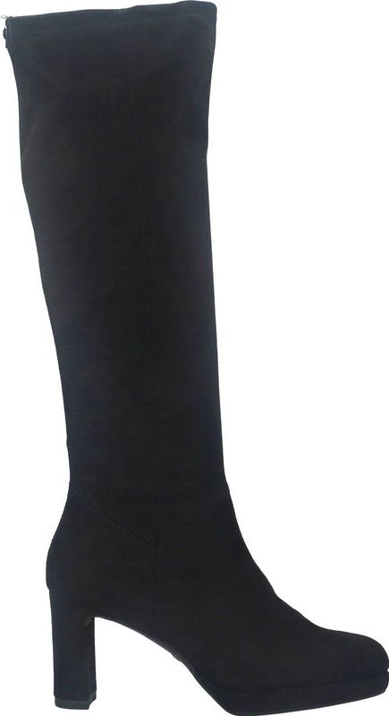 Tamaris - Hoge Laars - Zwart - Suedine - Elegant Design