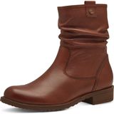 Tamaris Core - Dames Laarzen - COGNAC - Leren Bovenwerk - Ritssluiting