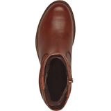 Tamaris Core - Dames Laarzen - COGNAC - Leren Bovenwerk - Ritssluiting