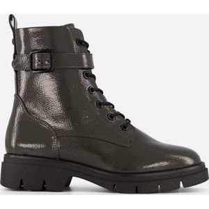 Tamaris - Lace-Up Boots - Groen - Modern Plateau - Zachte Touchit-Zool