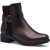 TAMARIS - Enkellaarsje - Bruin - Leer/Textiel/Synthetisch