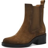 TAMARIS - Chelsea Boot - Bruin - Leer/Synthetisch - Touch-IT Technologie
