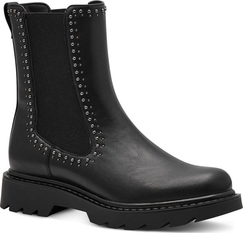 Damen Elegante Stiefelette  1-25465-43 Schwarz 001 Black Kun... 39