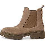 Tamaris dames chelsea boot leren laarzen enkellaars vrouwen leer M2590243 bruin