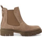 Tamaris dames chelsea boot leren laarzen enkellaars vrouwen leer M2590243 bruin