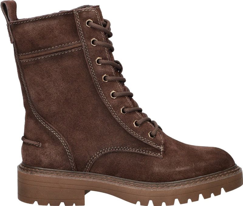 Tamaris - Veterboot - Bruin - Suède/Imitatieleer - Gevoerd met Velboa