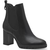 Tamaris - 1-25351-41 Chelsea-boots - Zwart - Leer - Slip-on Sluiting