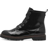 Tamaris Veterschoenen blokhak, veterschoen, enkellaars in vegan verwerking
