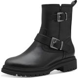 TAMARIS - Enkellaarsje - Zwart - Leer en Kunststof