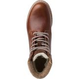 Tamaris - 1-26244-41 - Enkellaars - Bruin - Leer/Textiel - Blokhak