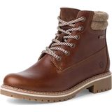 Tamaris - 1-26244-41 - Enkellaars - Bruin - Leer/Textiel - Blokhak