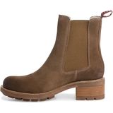 Tamaris - Chelseaboot - Zwart - Leer - Blokhak