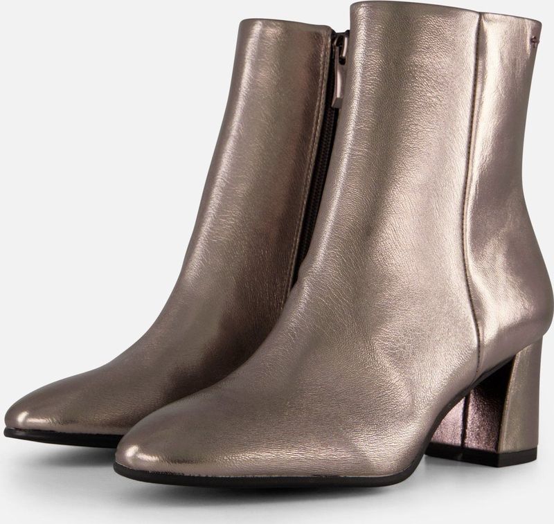 Tamaris Enkellaarsjes zilver Textiel Dames