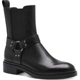 Tamaris Bikerboots, Blockabsatz, Chelseaboots, Stiefelette mit Zierriegel und NIeten