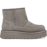 Laarzen - Effen - Leer en Suède - Platte Hak