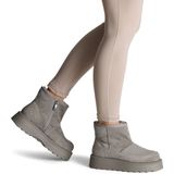 Laarzen - Effen - Leer en Suède - Platte Hak